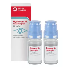 HYALURON AL Očné kvapky 1,5 mg/ml, 2x10 ml