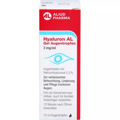HYALURON AL Gélové očné kvapky 3 mg/ml, 1X10 ml