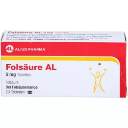 FOLSÄURE AL 5 mg tablety, 20 ks