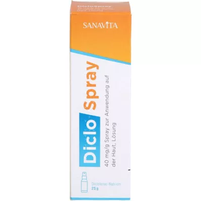 DICLOSPRAY 40 mg/g sprej na aplikáciu na kožu, 25 g