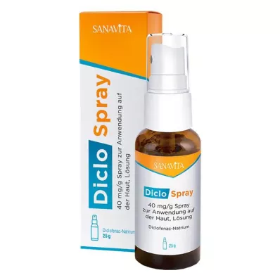 DicloSpray 40 mg/g na použitie na kožu, 25 g