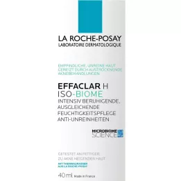 ROCHE-POSAY Effaclar H Iso-Biome hydratačný krém, 40 ml