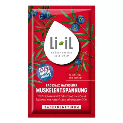 LI-IL Kúpeľová soľ jalovec na uvoľnenie svalov, 80 g