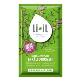 LI-IL Tymiánová soľ do kúpeľa pri prechladnutí, 80 g
