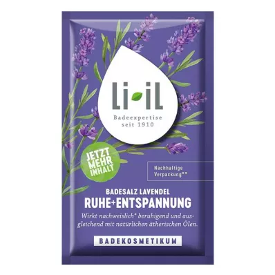 LI-IL Soľ do kúpeľa levanduľa upokojujúca + relax, 80 g