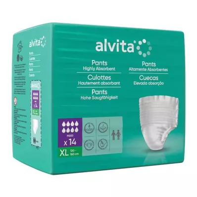 Inkontinenčné nohavičky Alvita maxi xl, 14 ks