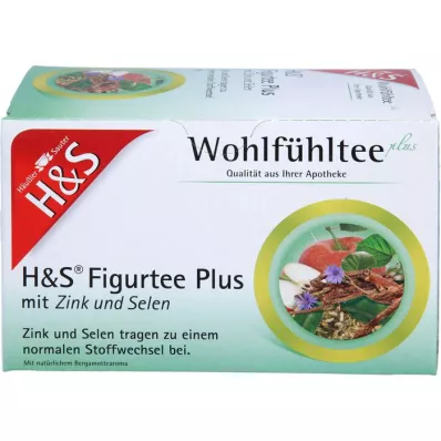 H&amp;S Figurtee Plus so zinkovým a selénovým filtrom, 20X1,5 g