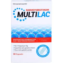 MULTILAC Črevné synbiotické kapsuly s enterickým obalom, 10 ks