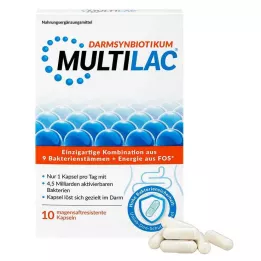 MULTILAC Črevné synbiotické kapsuly s enterickým obalom, 10 ks