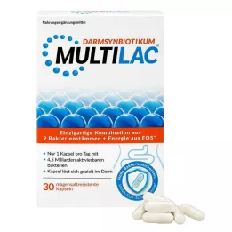 MULTILAC Črevné synbiotické kapsuly s enterickým obalom, 30 ks