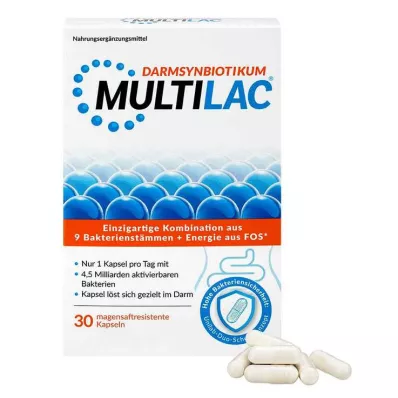 Multilac Synbiotic gastrorezistentné kapsuly, 30 ks Multilac Synbiotic gastrorezistentné kapsuly, 30 ks