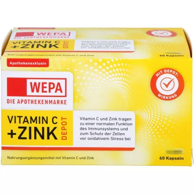 WEPA Vitamín C+Zinok Kapsule, 60 kapsúl
