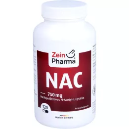 NAC 750 mg vysoko kvalitného N-acetyl-L-cysteínu, 120 kapsúl