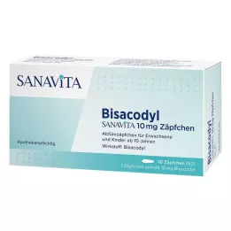 BISACODYL SANAVITA 10 mg čapíky, 10 ks