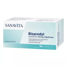 BISACODYL SANAVITA 10 mg čapíky, 30 ks