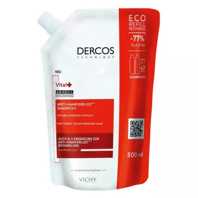 VICHY DERCOS Vitality šampón + náplň, 500 ml