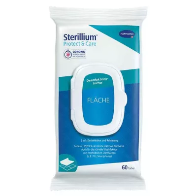 STERILLIUM Protect &amp; Care povrchové dezinfekčné obrúsky, 60 ks