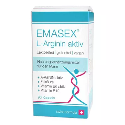 Aktívne kapsuly Emasex L-Arginine, 90 kusov