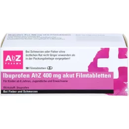 IBUPROFEN AbZ 400 mg akútne filmom obalené tablety, 50 ks