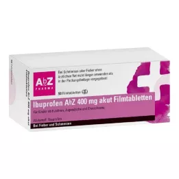 IBUPROFEN AbZ 400 mg akútne filmom obalené tablety, 50 ks