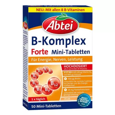 Abbey Vitamin B Complex forte tablety, 50 ks Abbey Vitamin B Complex forte tablety, 50 ks