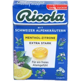 RICOLA o.Z.Box Mentol-Lemon extra silné cukríky, 50 g