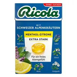 Ricola bez cukru box mentol citrón extra silné sladkosti (50 g)