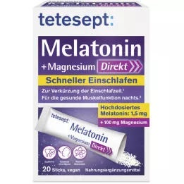 TETESEPT Priame tyčinky Melatonin+Magnézium, 20 ks