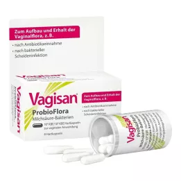 VAGISAN ProbioFlora vaginálne kapsuly s baktériami mliečneho kvasenia, 8 ks