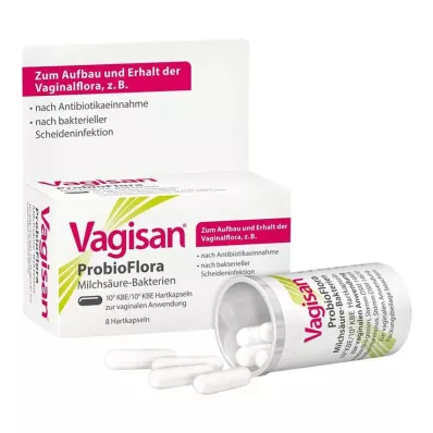 Vagisan Probioflora baktérie mliečneho kvasenia tvrdé kapsuly, 8 kusov Vagisan Probioflora baktérie mliečneho kvasenia tvrdé kapsuly, 8 kusov