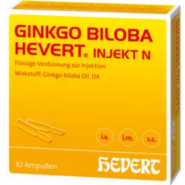 GINKGO BILOBA HEVERT ampulky injekt N, 10 ks