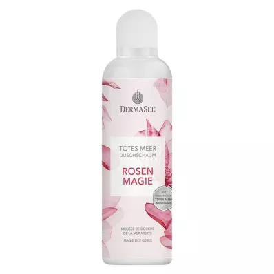 DERMASEL Sprchová pena z Mŕtveho mora Rose Magic, 200 ml