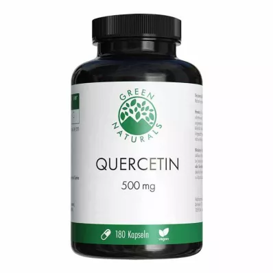 Green Naturals Quercetin 500 mg vysokodávkové kapsuly, 180 kusov Green Naturals Quercetin 500 mg vysokodávkové kapsuly, 180 kusov