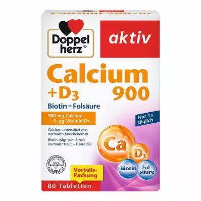 Doppelherz Calcium 900 + D3 tablety, 80 ks Doppelherz Calcium 900 + D3 tablety, 80 ks
