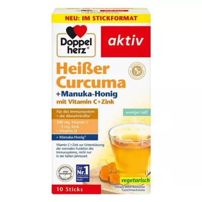 Doppelherz horká kurkuma + granule Manuka med, 10 ks