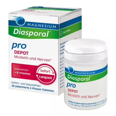 Magnézium Diasporal pro + B-Vit.DEPOT Pižmo.+ Nervová karta, 30 ks