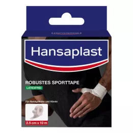 HANSAPLAST Robustná športová páska 2,5 cmx10 m biela, 1 ks