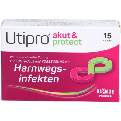 UTIPRO akut &amp; chrániť tvrdé kapsule, 15 ks