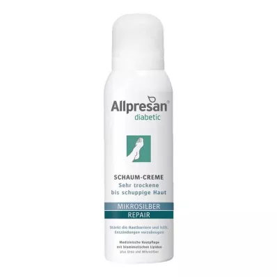 Allpresan diabetická mikrostriebro + krém na opravu peny, 125 ml