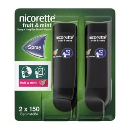 NICORETTE Ovocie &amp; Mäta Sprej 1 mg/sprej NFC, 2 ks