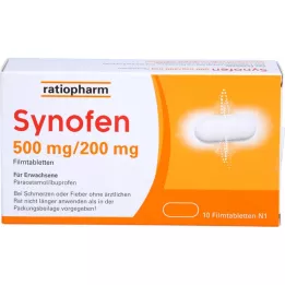 SYNOFEN 500 mg/200 mg filmom obalené tablety, 10 ks