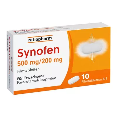 Synofen - s ibuprofénom a paracetamolom, 10 kusov Synofen - s ibuprofénom a paracetamolom, 10 kusov
