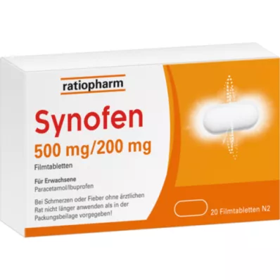 SYNOFEN 500 mg/200 mg filmom obalené tablety, 20 ks