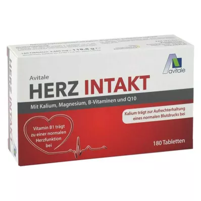 Tablety Heart Intact s draslíkom + horčíkom + vitamínmi B, 180 ks Tablety Heart Intact s draslíkom + horčíkom + vitamínmi B, 180 ks