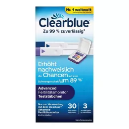 CLEARBLUE Testovacie prúžky Fertility Monitor 30+3, 33 ks