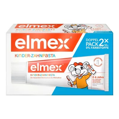 ELMEX Detská zubná pasta 2-6 rokov Duo Pack, 2x50 ml ELMEX Detská zubná pasta 2-6 rokov Duo Pack, 2x50 ml