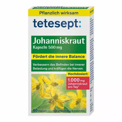 Tetesept Ľubovník bodkovaný 500 mg kapsuly, 60 ks