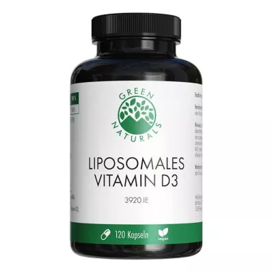 GREEN NATURALS Vitamín D3 lipozomálne kapsuly s vysokou dávkou, 120 ks