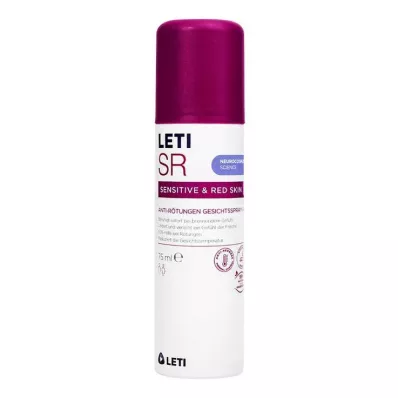 Leti SR aktívny sprej na tvár proti začervenaniu, 75 ml