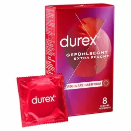 DUREX Extra vlhké kondómy Sensitive, 8 ks